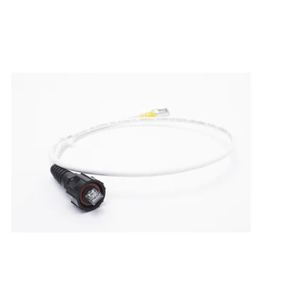 Patch Cord Industrial Reforzado / Cat6A Blindado S/FTP / IP66/IP67 / LS0H / 0.91 m (3 ft)