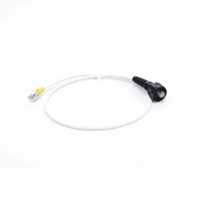Patch Cord Industrial Reforzado / Cat6A Blindado S/FTP / IP66/IP67 / LS0H / 0.91 m (3 ft)
