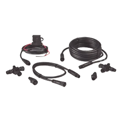 Kit de Conexión NMEA 2000 / Cables Extensión 0.61 m (2 ft) y 4.55 m (14.9 ft) / 2 Conectores T / 2 Terminadores / Cable Alimentación 0.6 m (2 ft)