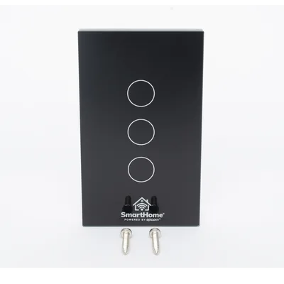 Apagador Inteligente Wi-Fi / 3 Circuitos / 2.4 GHz / 100V-250V / Control por Voz / App Móvil