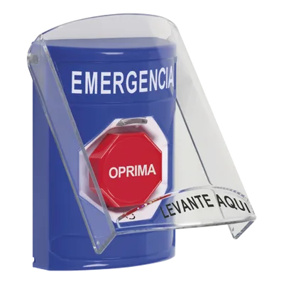 Botón de Emergencia Superficie / Tapa Policarbonato / Doble Relé Forma C / Restablece Girando / ADA / UL/cUL / CE