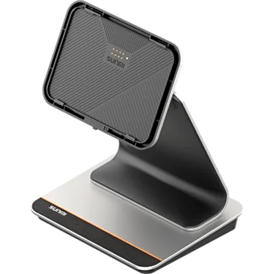 Base de Escritorio / Dock para CPAD / Sin Escáner / Pogo Pin / USB Type-C Carga / USB Type-C Datos / 2 Puertos USB Type-A / Dimensiones 211 × 156 × 132.5 mm