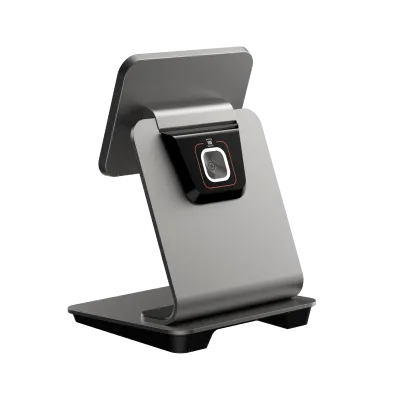 Base de Escritorio con Escáner 1D/2D / Conexión Quick Lock / Eje Giratorio 145° / Alimentación Inversa / Diseño Metálico