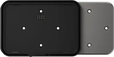Adaptador de Montaje para Terminal POS / Compatibilidad VESA y Caja 86 mm / USB Alimentación y Datos / Liberación Rápida / Cerradura de Seguridad