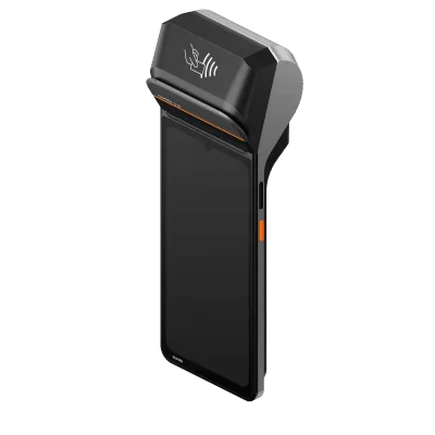Terminal Móvil Inteligente / Pantalla HD+ 6.75" / Procesador Hexa-Core / Impresora Térmica 58 mm / Escáner Láser 2D / NFC SoftPOS / 3GB RAM + 32GB / Android 13 / 4G LTE / Wi-Fi Dual Band