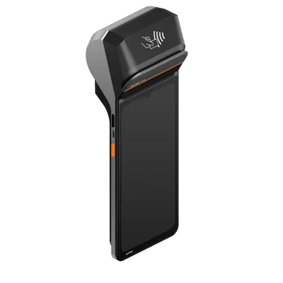 Terminal Móvil Inteligente / Pantalla HD+ 6.75" / Procesador Hexa-Core / Impresora Térmica 58 mm / Escáner Láser 2D / NFC SoftPOS / 3GB RAM + 32GB / Android 13 / 4G LTE / Wi-Fi Dual Band