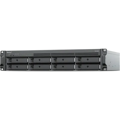 Rack NAS 2U Redundante / 8 Bahías / AMD Ryzen V1500B 2.2 GHz / 2.5GbE / M.2 NVMe / Fuente Dual 550W