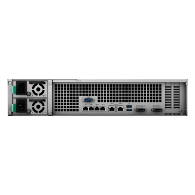 NAS Rack / 12 Bahías / Procesador Intel Xeon 8 Núcleos / 8 GB DDR4 ECC / Dual 10GbE / Escalable a 36 Bahías / Alimentación Redundante