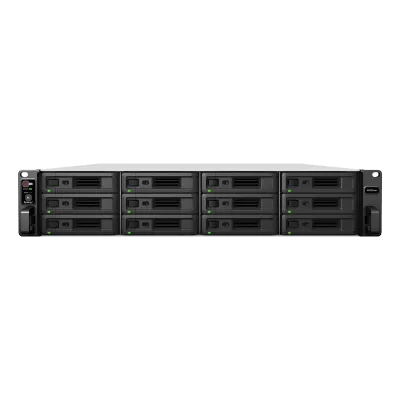 NAS Rack / 12 Bahías / Procesador Intel Xeon 8 Núcleos / 8 GB DDR4 ECC / Dual 10GbE / Escalable a 36 Bahías / Alimentación Redundante