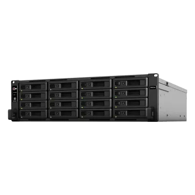 Servidor NAS Rack / 16 Bahías / Intel Xeon D-1541 8 Núcleos / 16 GB DDR4 ECC Ampliable a 64 GB / 403,000 IOPS / 6,200 MB/s Lectura / RAID F1 / Doble Fuente Redundante