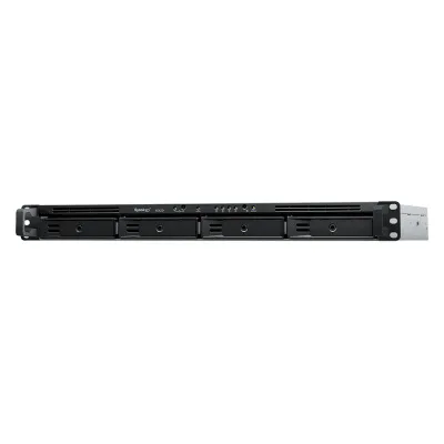 NAS Rack / 4 Bahías / 1U / AMD Ryzen R1600 / 2 GB DDR4 ECC / 570 MB/s Lectura / 530 MB/s Escritura / Dual 1GbE / Actualización 10GbE