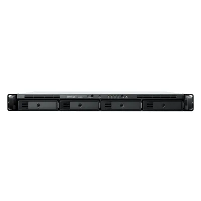NAS Rack / 4 Bahías / 1U / AMD Ryzen R1600 / 2 GB DDR4 ECC / 570 MB/s Lectura / 530 MB/s Escritura / Dual 1GbE / Actualización 10GbE