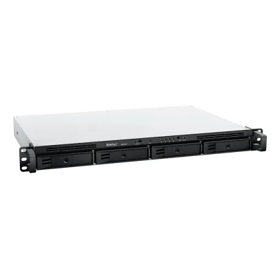 NAS Rack / 4 Bahías / 1U / AMD Ryzen R1600 / 2 GB DDR4 ECC / 570 MB/s Lectura / 530 MB/s Escritura / Dual 1GbE / Actualización 10GbE