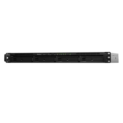 Unidad de Expansión NAS / 4 Bahías SATA HDD/SSD / Interfaz eSATA / Profundidad 30 cm (11.8 in) / Diseño Rack 1U / Administración DSM