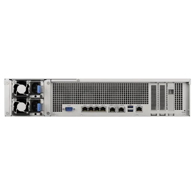 Servidor NAS / 12 Bahías / Escalable a 96 Bahías / 1.728 PB Capacidad Bruta / 6.200 MB/s Lectura / 10GbE RJ-45 / PCIe 3.0