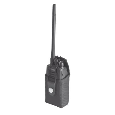 Funda para Radio Portátil / Nylon Reforzado / Broche Frontal y Correa / 58 x 85 x 37 mm / Compatible Icom y Kenwood