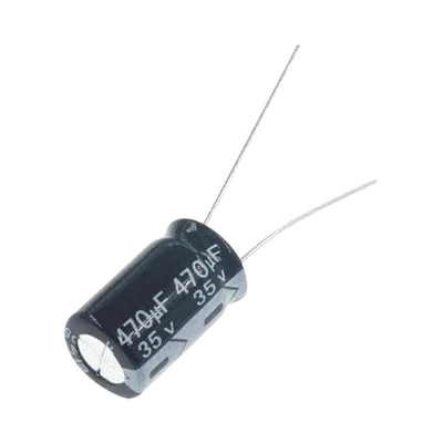 Capacitor Electrolítico Radial / 470 µF / 35 Vcc / 105 °C / 10 x 20 mm