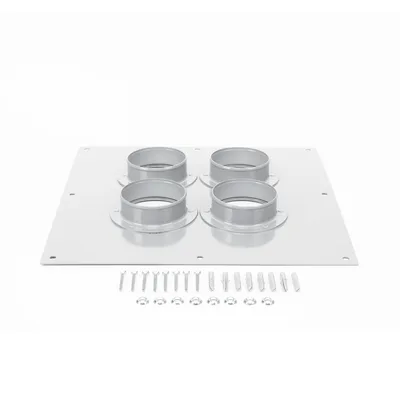 Placa Pasamuros / 4 Botas de 4 Pulgadas / Aluminio Resistente a Corrosión / Diseño Industrial