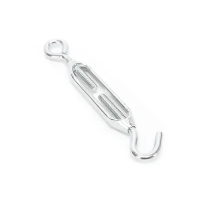 Tensor de Cable / Ojo-Gancho / 1/4 in / Carga 150 kg / Carrera 2-1/8 in / Aleación de Zinc / Galvanizado en Caliente
