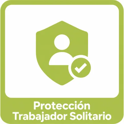 Servicio de Protección para Trabajador Solitario / Detección de Caídas e Inactividad / Chequeo Periódico / Llamada de Emergencia SOS / Licencia 12 Meses