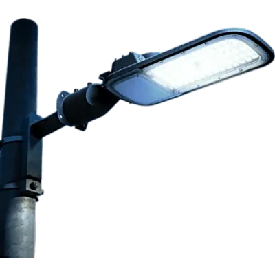 Luminaria LED Punta de Poste 100 W / 11 000 lm / 6 500 K Luz de Día / IP65 / Fotocelda Integrada / Protección 6 kV / Aluminio / Vida 50 000 h