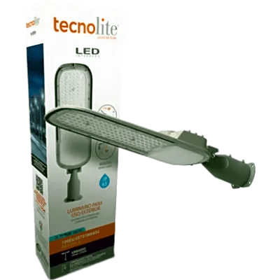 Luminaria LED Punta de Poste 100 W / 11 000 lm / 6 500 K Luz de Día / IP65 / Fotocelda Integrada / Protección 6 kV / Aluminio / Vida 50 000 h