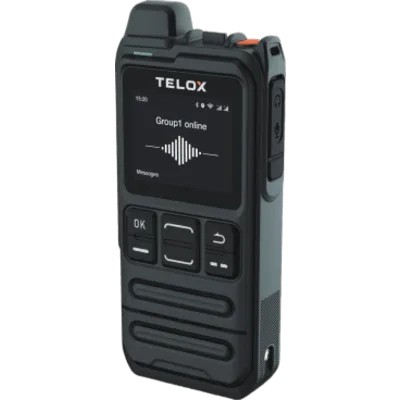 Radio PoC LTE / Tamaño de Bolsillo 113 mm / Audio 3W / IP54 / Batería 4000 mAh / Doble SIM LTE Cat.4 / Pantalla 1.77" / Wi-Fi Dual Banda / GPS