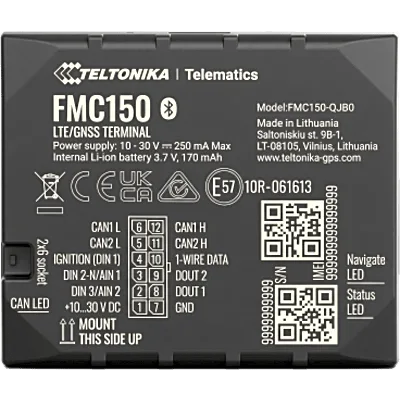 Rastreador Vehicular GPS / 4G LTE Cat 1 / Bluetooth LE / Lectura CAN / GNSS Multisistema / Gestión de Flotas