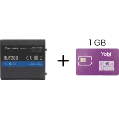 Router Celular Industrial / 4G LTE Cat 4 150 Mbps / Wi-Fi 2.4 GHz / 2 Puertos Ethernet / Operación -40°C a 75°C / Gestión RMS