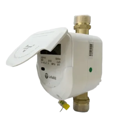 Medidor Ultrasónico de Agua LoRaWAN / 1/2 Pulgada / Bidireccional Nivel 2 / IP68 / Válvula Integrada / LCD 9 Dígitos / Batería 6+1 Años
