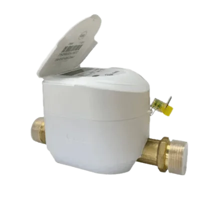 Medidor Ultrasónico de Agua LoRaWAN / 3/4 Pulgada / Bidireccional / Válvula Integrada / IP68 / LCD 9 Dígitos