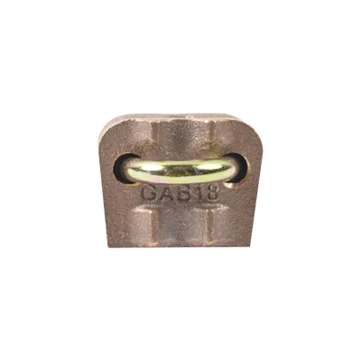 Conector Antivandálico de Varilla a Cable / Bronce Estañado / Varilla 5/8" a 1" / Cable Calibre 4 a 3/0 / Tubería 3/8" a 3/4"