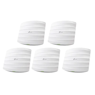 Kit de 5 Access Points / Doble Banda AC / 1350 Mbps / MU-MIMO / PoE 802.3af y Pasivo / 100 Clientes / 4 Antenas Internas