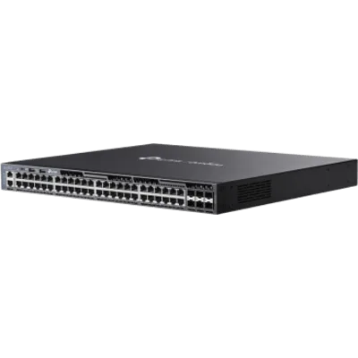 Switch Gestionable L3 / 48 Puertos Gigabit / 6 Slots SFP+ 10G / Capacidad 216 Gbps / Apilamiento 8 Unidades / Fuentes Redundantes