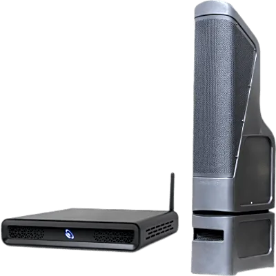 Sistema Audio Exterior / Amplificador 2 Canales 100W / Torre Line Array 200W / HDMI eARC / Bluetooth 5.3 / IP56 / 9.1 m (30 ft)