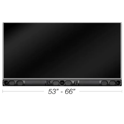 Soundbar Adapt / Custom Length / TruMount Tecnología / 105W RMS por Canal / Acabado en Acero Pintable / LCR Pasiva