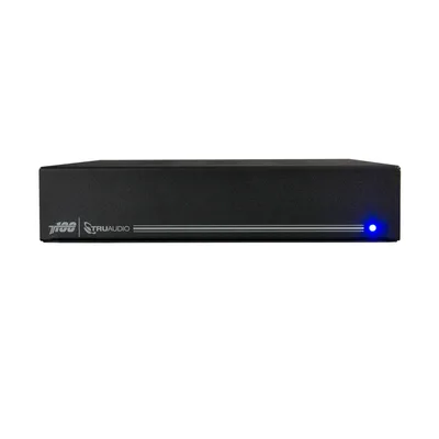 Amplificador Clase D / 2 Canales / 100W @ 8Ω / 150W @ 4Ω / Salida Subwoofer / Control IR / Voltaje Dual 110-240 VCA / Salidas en Bucle
