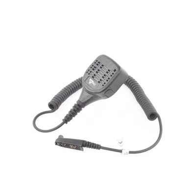 Micrófono-Bocina Portátil / Impermeable IP55 / Cancelación de Ruido / Cable PU Reforzado con Kevlar / Pinza Giratoria 360° / Jack 3.5 mm