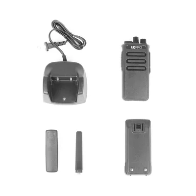 Radio Portátil Analógico / VHF 136-174 MHz / 5W / 16 Canales / Scrambler de Voz / VOX / Batería 2500 mAh
