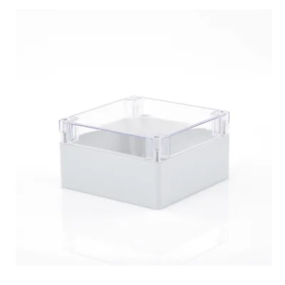 Gabinete Plástico para Exterior / IP65 / IK07 / 160 x 160 x 90 mm / Tapa Transparente / ABS 3 mm / -20 a 60 °C