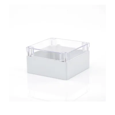 Gabinete Plástico para Exterior / IP65 / IK07 / 160 x 160 x 90 mm / Tapa Transparente / ABS 3 mm / -20 a 60 °C