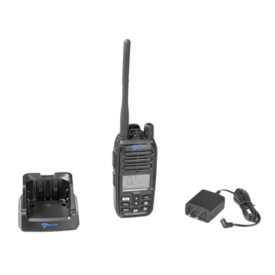 Radio Portátil VHF Marino / IP67 Sumergible / 5W / Dual-Watch / NRC Anti-Ruido / Luz LED de Emergencia Activada por Agua / 156-163 MHz