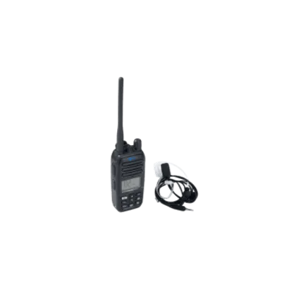 Radio VHF Portátil Marino / Sumergible IP67 1 m (3.28 ft) / NRC / Dual-Watch / 5W/2W / Tubo Acústico