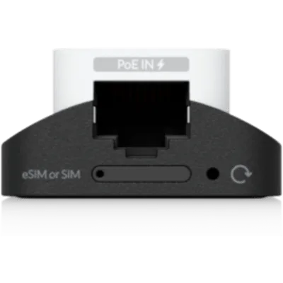 Módem 5G RedCap / Hasta 220 Mbps / Puerto GbE PoE / Nano-SIM y eSIM / Pantalla Digital 1.14"