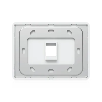 Placa Keystone Horizontal / 1 Puerto / Superficie Pintable / Policarbonato y Acero SGCC / 4.4 x 3.2 x 0.12 in / Paquete 4 Piezas