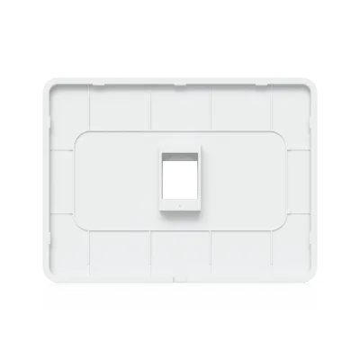 Placa Keystone Horizontal / 1 Puerto / Superficie Pintable / Policarbonato y Acero SGCC / 4.4 x 3.2 x 0.12 in / Paquete 4 Piezas