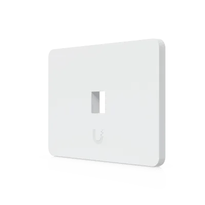 Placa Keystone Horizontal / 1 Puerto / Superficie Pintable / Policarbonato y Acero SGCC / 4.4 x 3.2 x 0.12 in / Paquete 4 Piezas