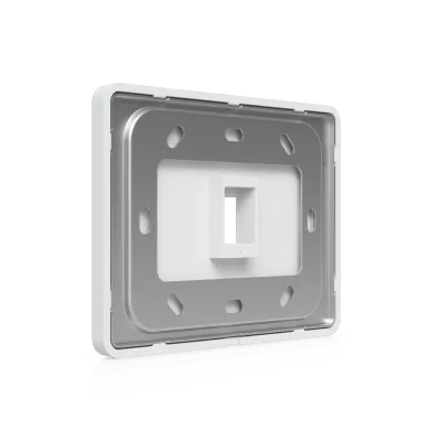 Placa Keystone Horizontal / 1 Puerto / Superficie Pintable / Policarbonato y Acero SGCC / 4.4 x 3.2 x 0.12 in / Paquete 4 Piezas