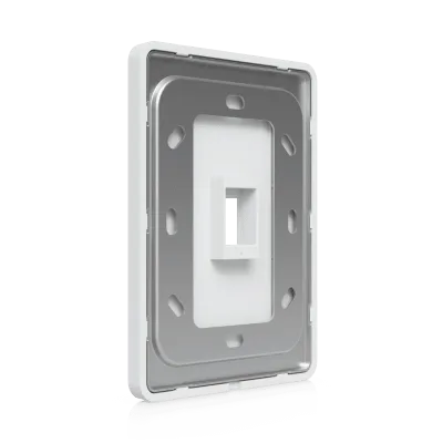 Placa Keystone / 1 Puerto / Superficie Pintable / Montaje Vertical / 4 Piezas / Policarbonato y Acero SGCC