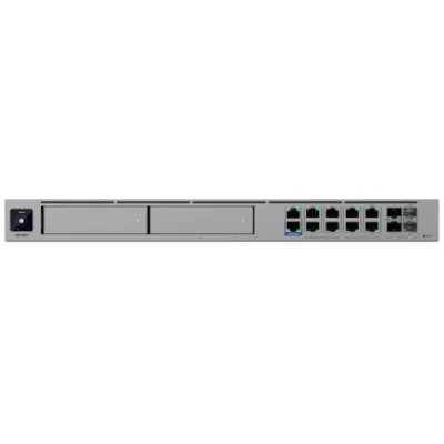 Cloud Gateway Empresarial / IDS/IPS 25 Gbps / 750+ Dispositivos / 8 Puertos 10GbE / WAN 25G SFP28 / 2 Bahías NVR 3.5" / Multi-WAN 8 Enlaces / Rack 1U
